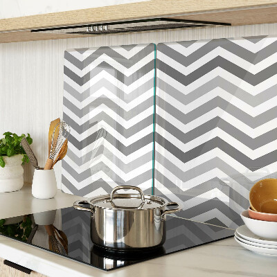 Tabla para cortar Zigzags en tonos de gris