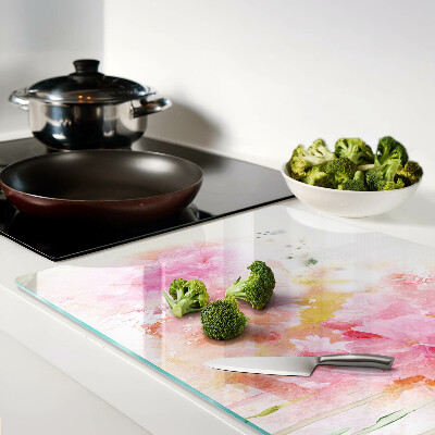 Tabla de cortar Acuarelas florales en colores pastel