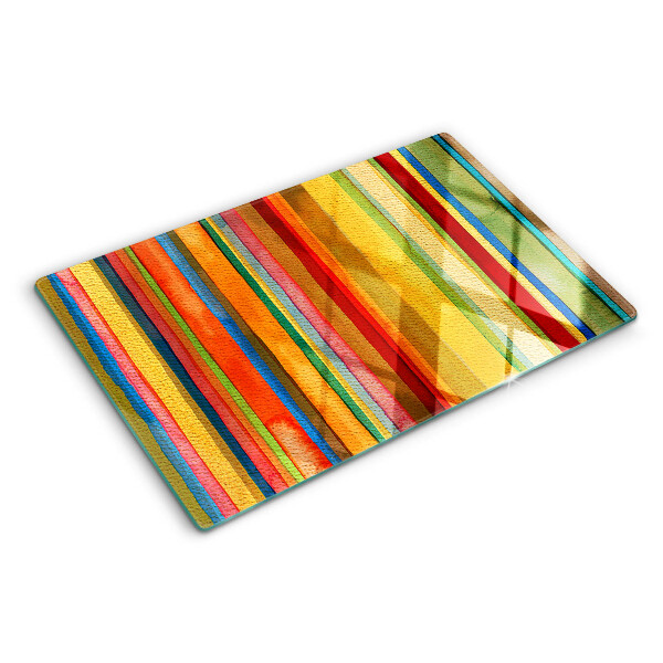 Tabla de cocina Rayas abstractas de colores