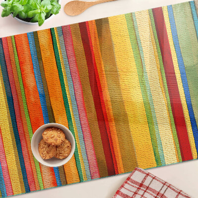 Tabla de cocina Rayas abstractas de colores