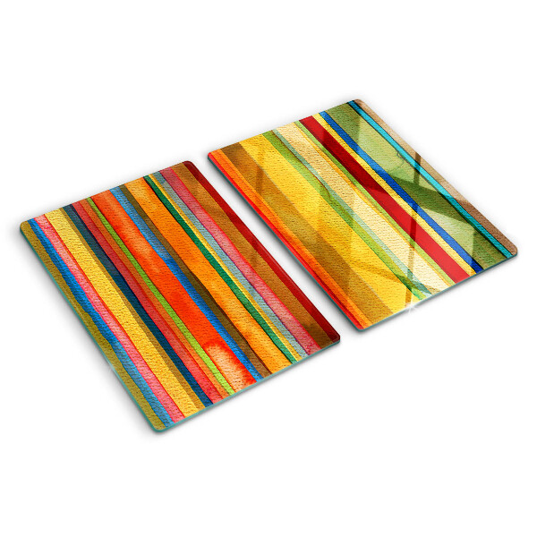 Tabla de cocina Rayas abstractas de colores