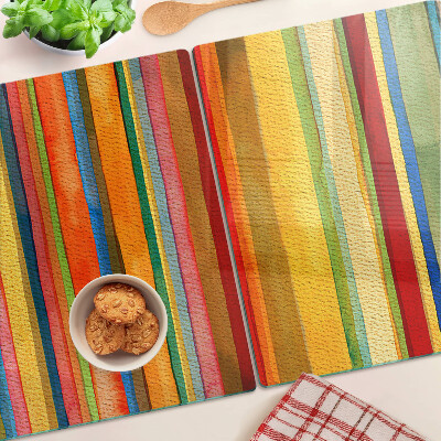Tabla de cocina Rayas abstractas de colores