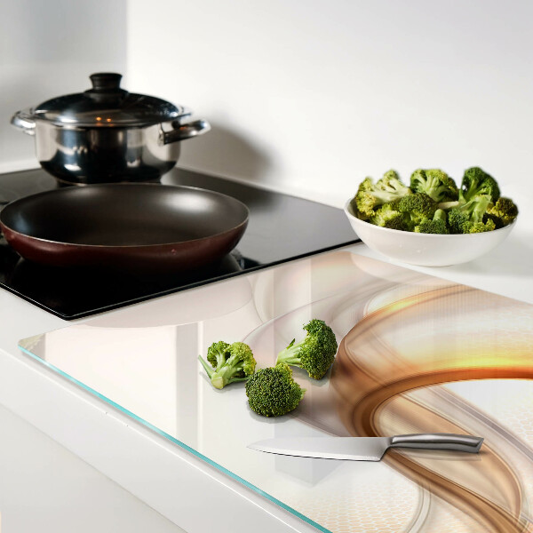 Tabla para cortar Ondas de luz en tonos dorados