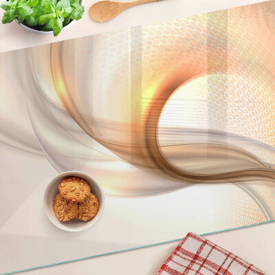 Tabla para cortar Ondas de luz en tonos dorados