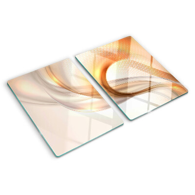 Tabla para cortar Ondas de luz en tonos dorados