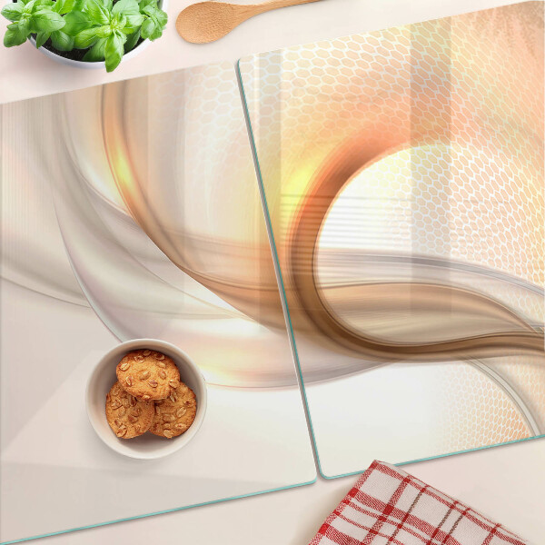 Tabla para cortar Ondas de luz en tonos dorados