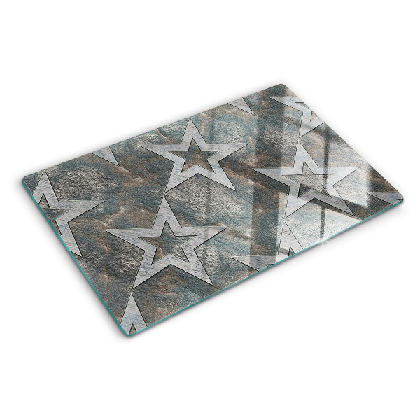 Tabla de cocina Estrellas sobre fondo de textura