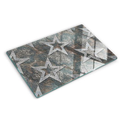 Tabla de cocina Estrellas sobre fondo de textura