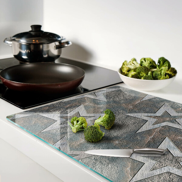 Tabla de cocina Estrellas sobre fondo de textura