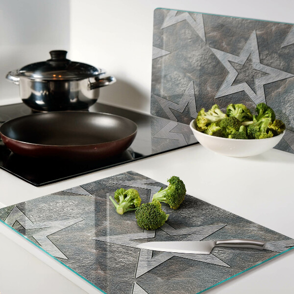 Tabla de cocina Estrellas sobre fondo de textura