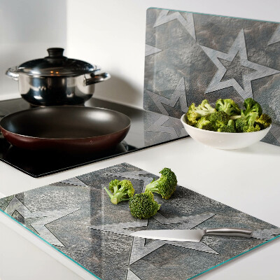 Tabla de cocina Estrellas sobre fondo de textura