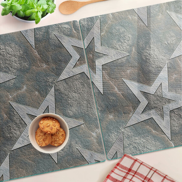 Tabla de cocina Estrellas sobre fondo de textura