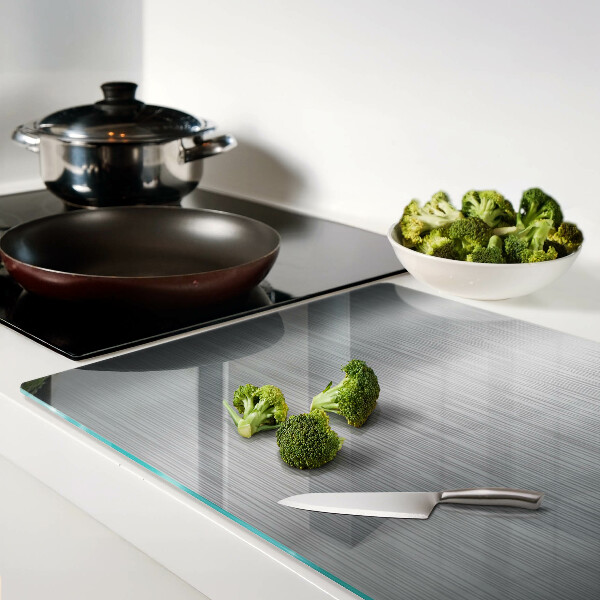 Tabla de cocina Efecto metálico de acero cepillado