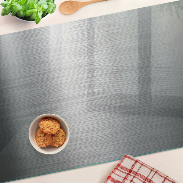 Tabla de cocina Efecto metálico de acero cepillado