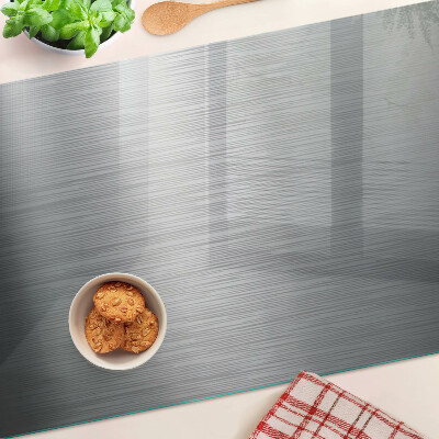 Tabla de cocina Efecto metálico de acero cepillado