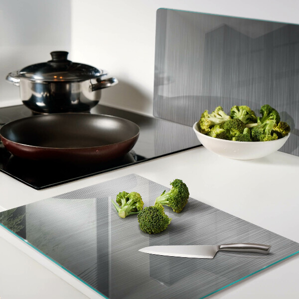 Tabla de cocina Efecto metálico de acero cepillado