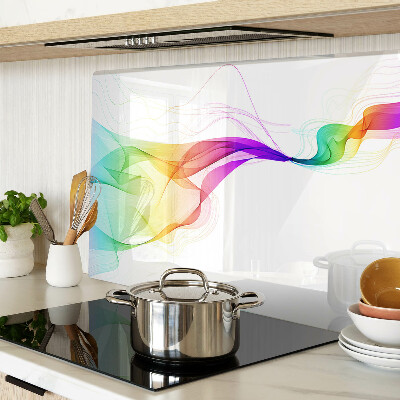 Tabla para cortar Ondas de colores del arco iris