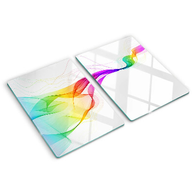 Tabla para cortar Ondas de colores del arco iris
