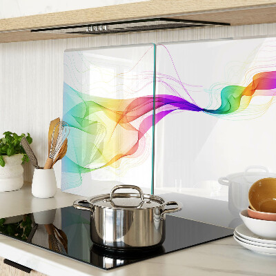 Tabla para cortar Ondas de colores del arco iris