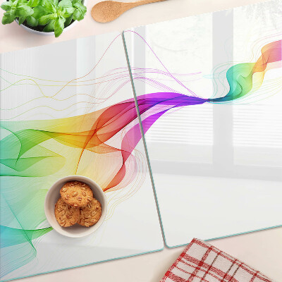 Tabla para cortar Ondas de colores del arco iris