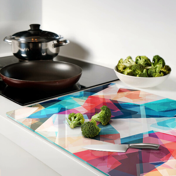 Tabla de cortar Geometrías abstractas en colores pastel