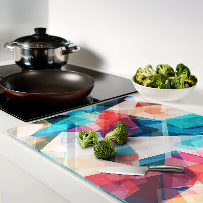 Tabla de cortar Geometrías abstractas en colores pastel