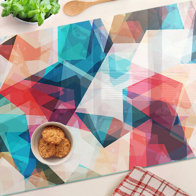 Tabla de cortar Geometrías abstractas en colores pastel