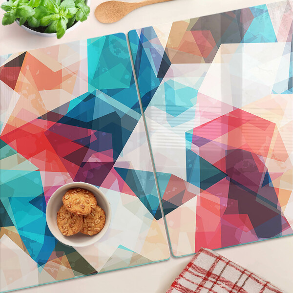 Tabla de cortar Geometrías abstractas en colores pastel