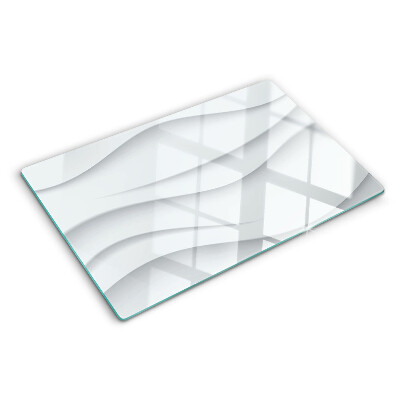 Tabla de cortar de cristal Ondas y líneas