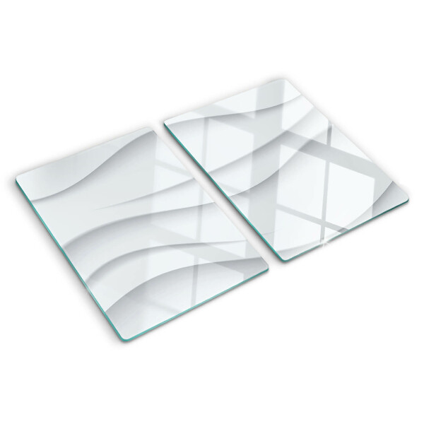 Tabla de cortar de cristal Ondas y líneas