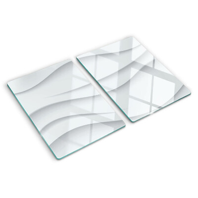 Tabla de cortar de cristal Ondas y líneas