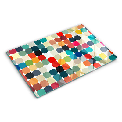 Tabla de cortar Círculos de colores en una cuadrícula