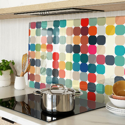 Tabla de cortar Círculos de colores en una cuadrícula