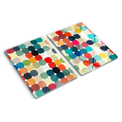 Tabla de cortar Círculos de colores en una cuadrícula