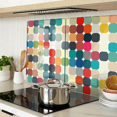 Tabla de cortar Círculos de colores en una cuadrícula