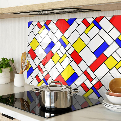 Tabla de cocina Geometría al estilo Mondrian