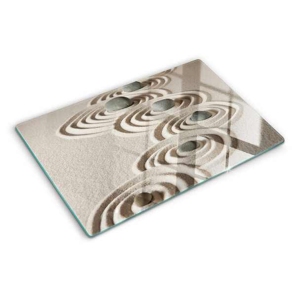 Tabla de cortar Patrones ondulados en la arena