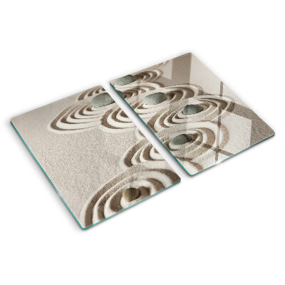 Tabla de cortar Patrones ondulados en la arena