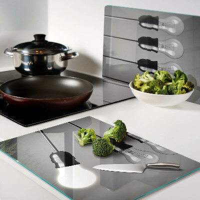 Tabla de cocina Bombillas en cables