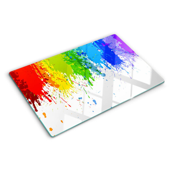 Tabla de cocina Manchas de pintura de colores