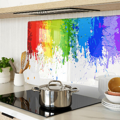 Tabla de cocina Manchas de pintura de colores