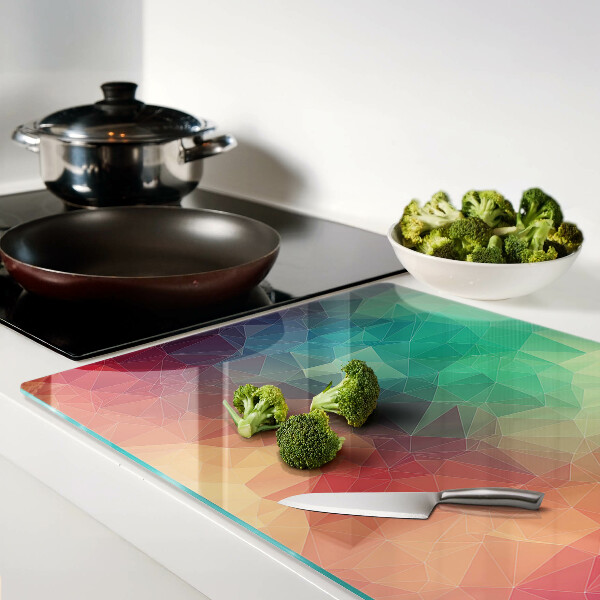 Szklana deska do krojenia Abstrakcyjny wzór geometryczny