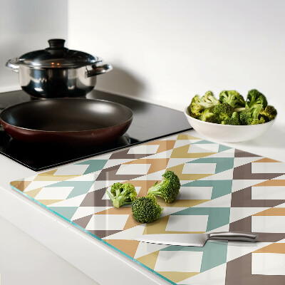 Tabla de cortar Geometría en colores pastel