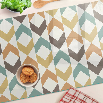 Tabla de cortar Geometría en colores pastel