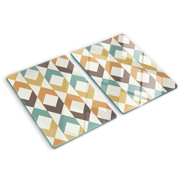 Tabla de cortar Geometría en colores pastel