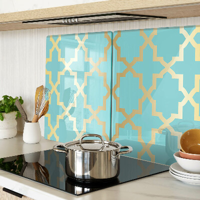 Tabla de cocina Motivo arabesco en tonos azules