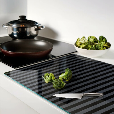 Tabla de cocina Rayas verticales en tonos grises