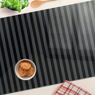 Tabla de cocina Rayas verticales en tonos grises