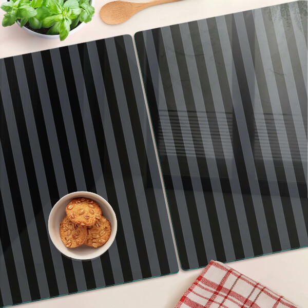 Tabla de cocina Rayas verticales en tonos grises