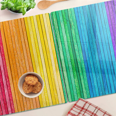 Tabla para cortar Rayas de colores del arco iris